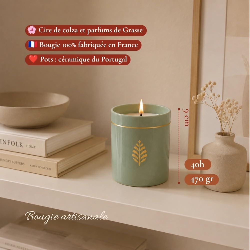 BOUGIE-BIJOU | Collier Plaqué Or Cadeau | Parfum Coton