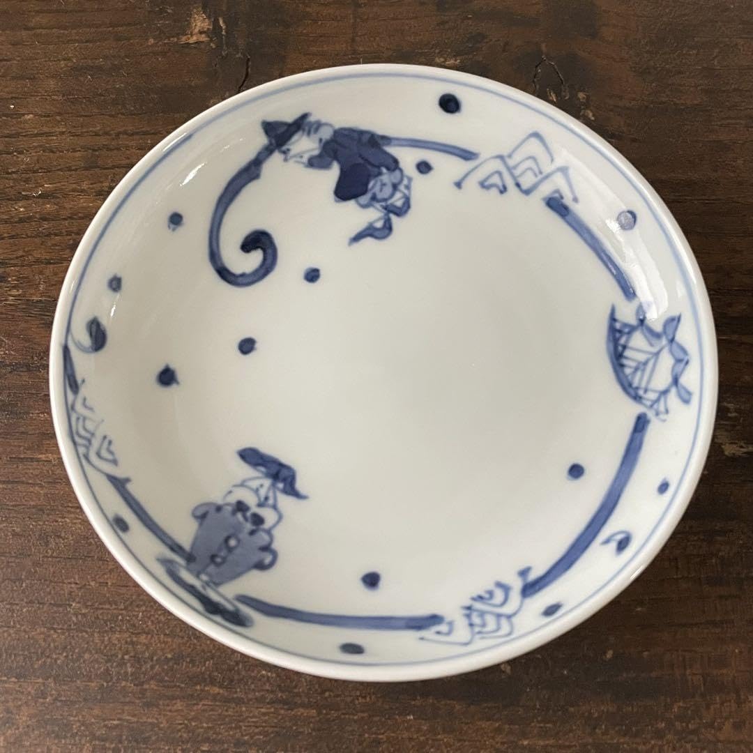 Amazon.co.jp: 有田焼 しん窯 青花 異人 南蛮船 醤油差し : ホーム