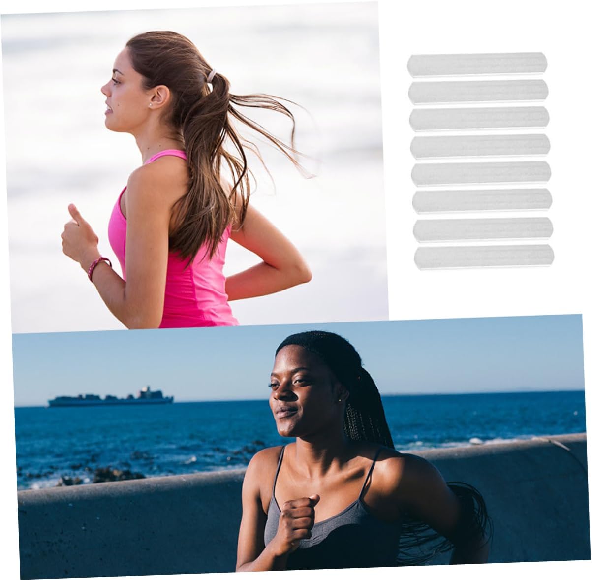 8pcs Running Weighted Bar Steel Weights Plate for Exercise Adjustable Strength Fitness Weight-bearing Equipment