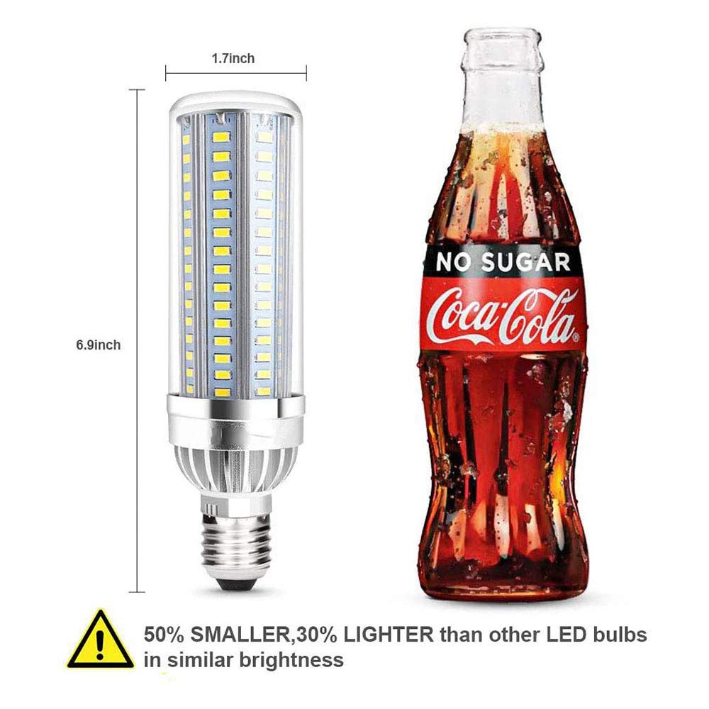 Lampadina LED E27, 24W Mais LED Lampada (Equivalenti 250W), Luminosa 3000 lumen, 6000K Luce Bianca Fredda Lampadine E27, Non Dimmerabile, Nessun Sfarfallio Risparmio Energetico Lampade, 2 Pezzi