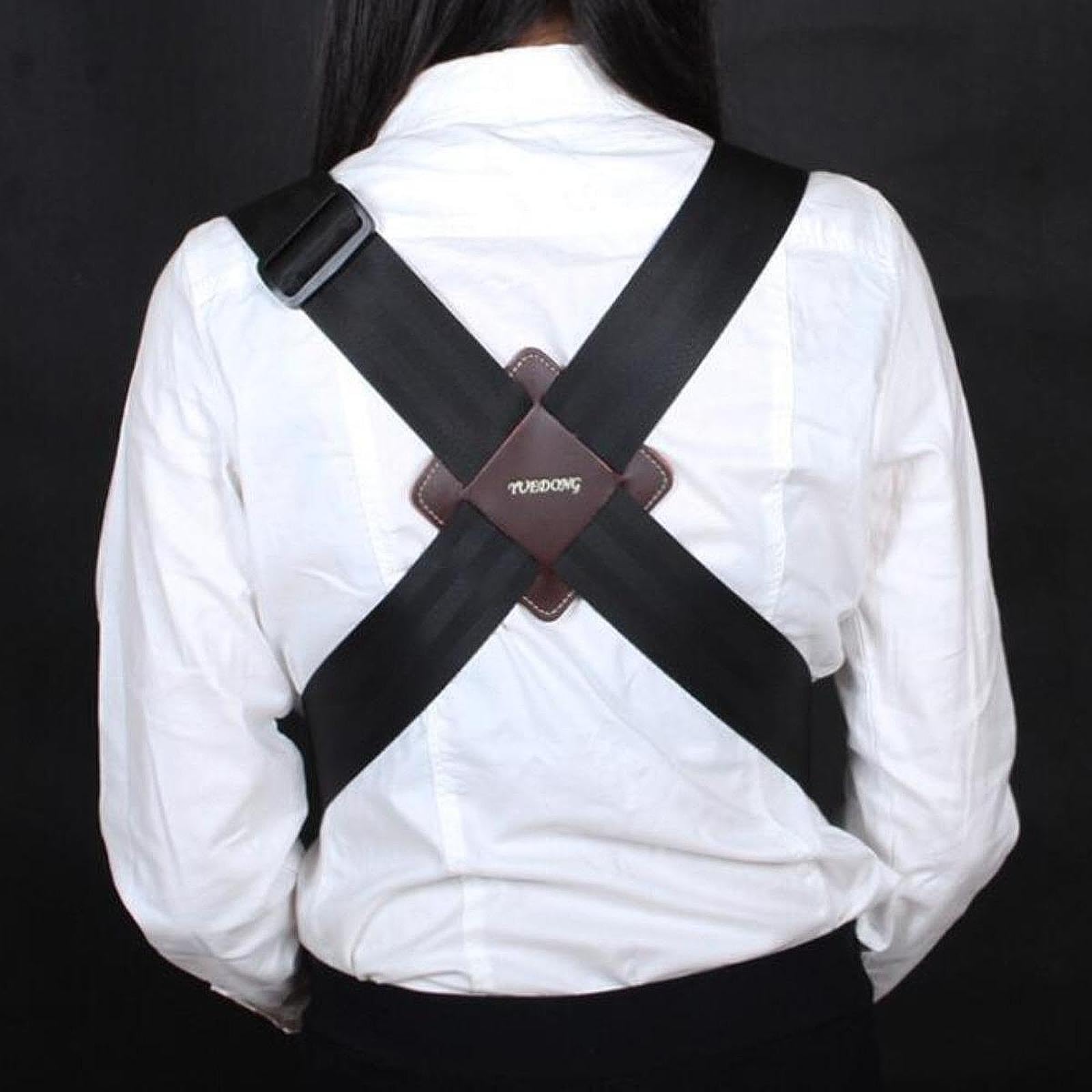 perfeclan Tracolla imbottita, tracolla regolabile, tracolla per strumento a percussione, tracolla per tamburo, imbracatura per spalla, nero, Gli Adulti Usano
