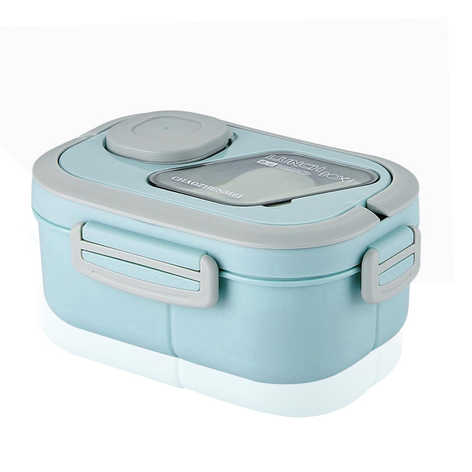YTSMFL Bento Boxes, Blue Leakproof Lunch Box Set with Cutlery Reusable Bento Box with Compartments Bento Lunchbox Packlunch for Adults Kids