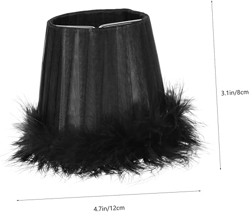 Miniatura 3 de DOITOOL 1 pantalla de lámpara accesorio de luz de techo pantalla steampunk accesorios para el cabello lámpara de tela pantalla de metal tambor