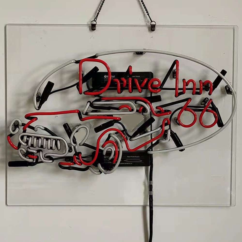 Drive lnn 66 ネオンサイン ハンドメイド バー 店舗装飾 室内装飾 Amazon.co.jp: Drive lnn 66 ネオンサイン ハンドメイド 本物の