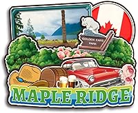 Vista 26 de Nanaimo British Columbia Canada - Imán de madera para nevera, colección de madera 3D, hecho a mano, recuerdos de la ciudad de viaje, imán