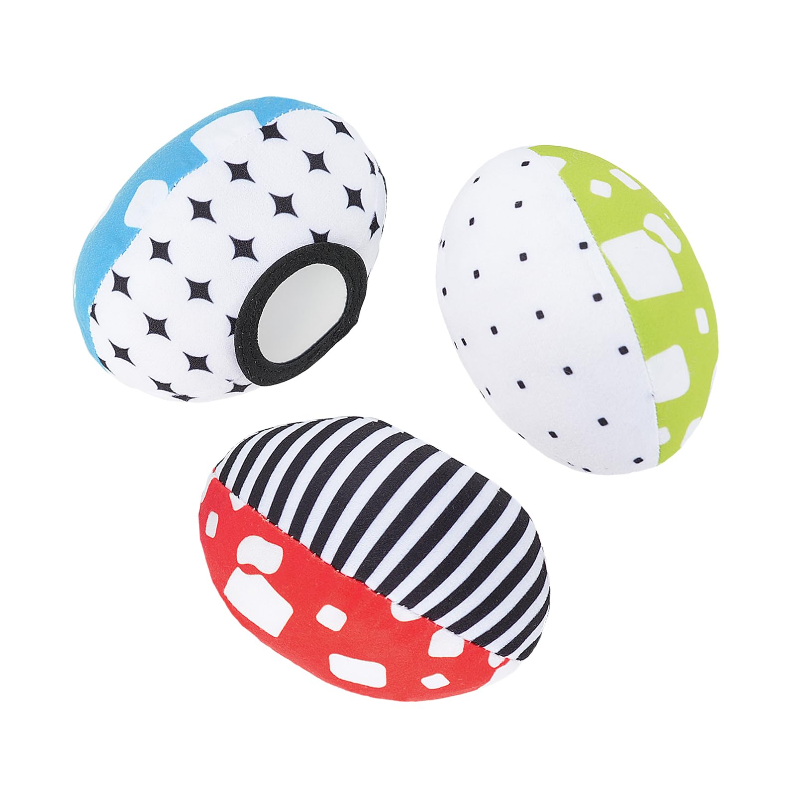 The MamaRoo Replacement Balls (for Mamaroo Swing) Offer More Interaction and Reversible Ball Options to Complement The Multi-Coloured MamaRoo Cradle in a Set of 3 Balls