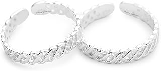 dhruvs collection 925 Silver Glossy Finished Designer Toe Ring | Bichhiya | Chutki for Girls & Women - 2.5 Grams-picture-41