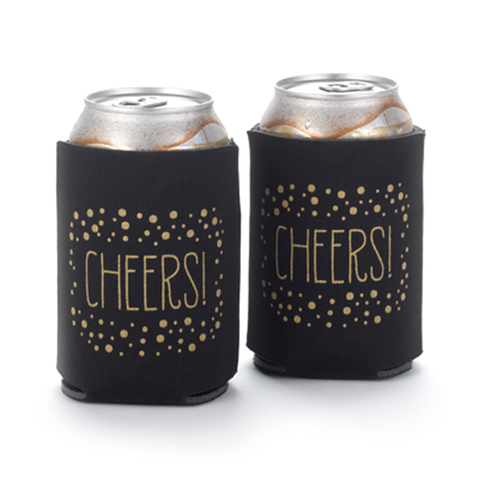 Hortense B. Hewitt Wedding Accessories Cheers Polka Dot Can Coolers (Set of 2)