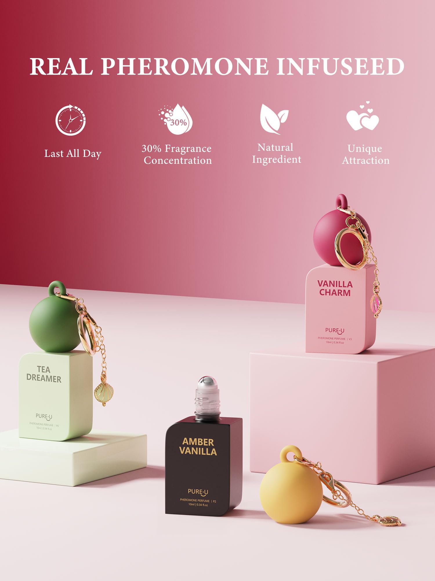 Amazon.com : PUREU Amber Vanilla Pheromone Perfume Oil for Women