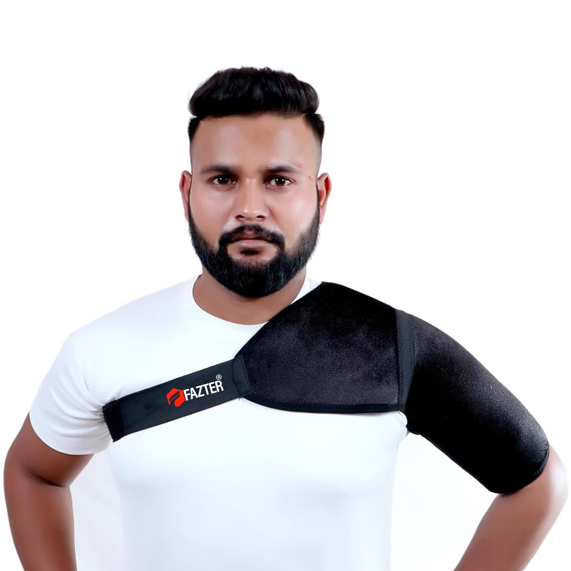 FAZTER Shoulder Support belt for men and women adjustable Stretch dislocation, Joint injuries, Pain Relief Belt, Pain Reliever Brace (B084P16LTF) Amazon Price History, Amazon Price Tracker