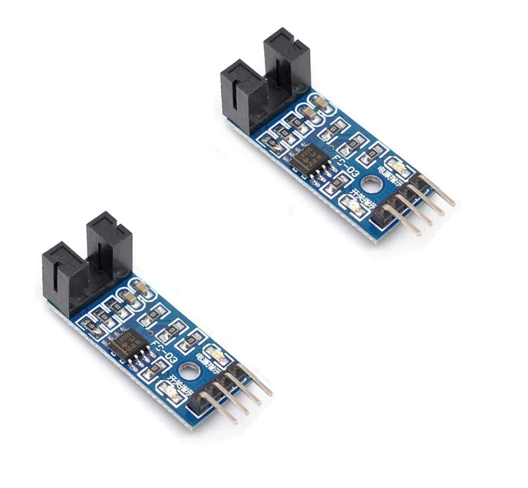 Electrobot LM393 Chip Motor Measuring Comparator Speed Sensor Module Slot Type IR Optocoupler for Arduino MCU (2 Pcs) (B08QZK8S5S) Amazon Price History, Amazon Price Tracker