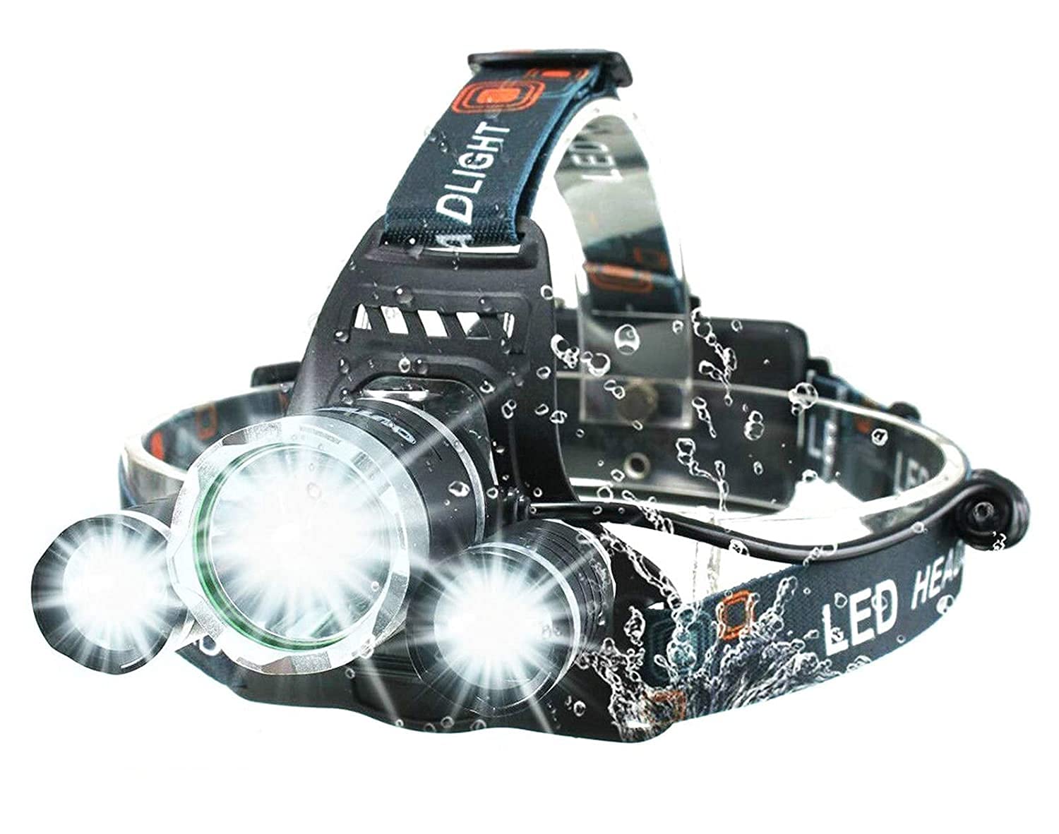 JAMUNESH Rechargeable LED Headlamp (6000 Lumens) Head Mounted Flashlight | Waterproof, Outdoor Use | Tactical Camping, Hiking, Running Lights | Ultra Bright (B096XDDZ8D) Amazon Price History, Amazon Price Tracker