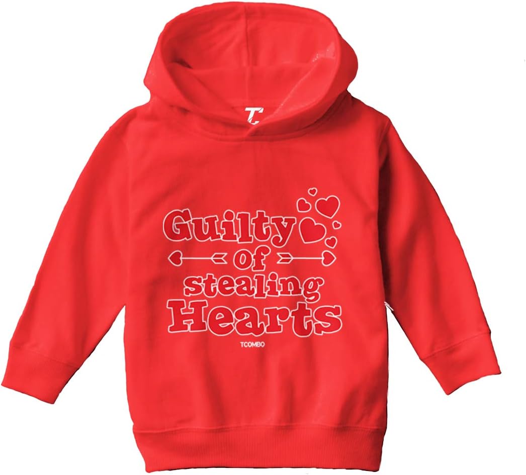 Guilty of Stealing Hearts - Valentine Toddler/Youth Fleece Hoodie