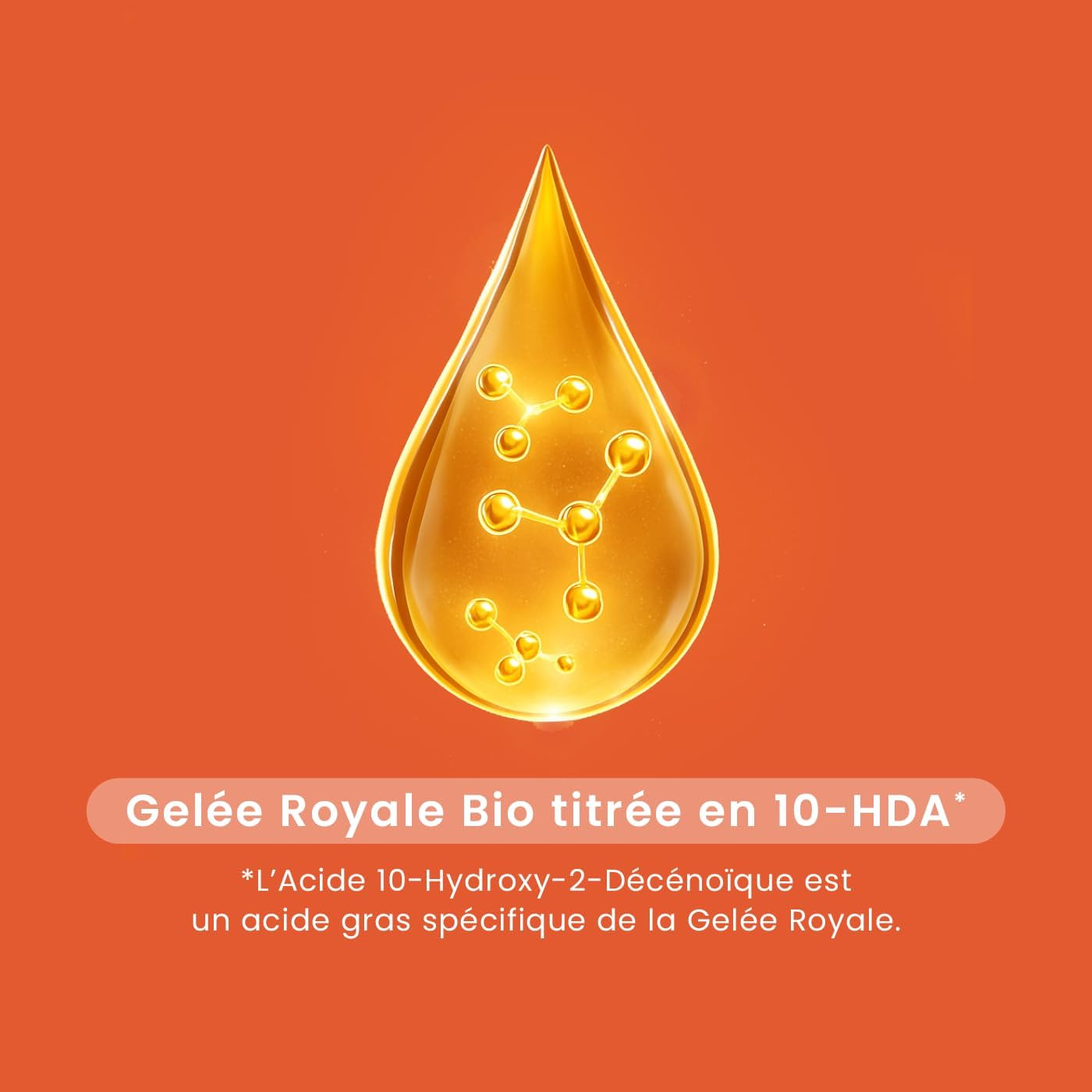 Santarome Ruche Royale Gelée Royale 1000mg Bio Complément alimentaire immunité 10-HDA Lot de 3 x 20 ampoules
