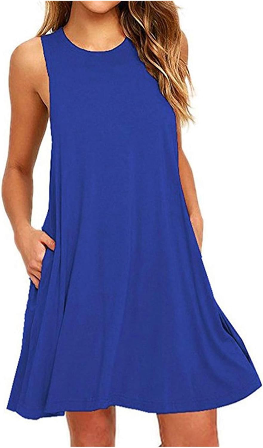 Loose Fit Tank Dresses for Women Summer Sleeveless Beach Dress Cute Mini Sundress 2025 Casual Short