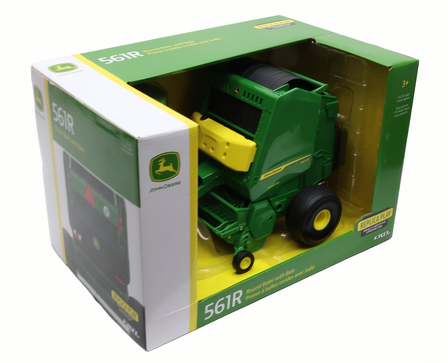 Amazon.co.jp: John Deere 1/16 561R ラウンドベーラー ベールトイ付き