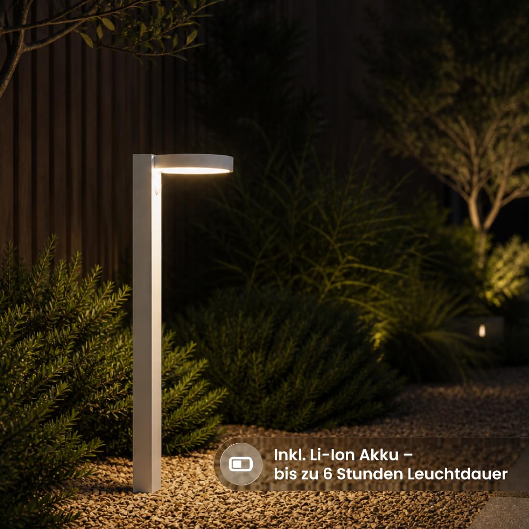 Star Trading Solar Wegeleuchte mit Bewegungsmelder – 500 Lumen & 70 lm Dauerlicht, LED warmweiß 3000K, Dämmerungssensor, 60 cm – Gartenleuchte für Wege & Einfahrten