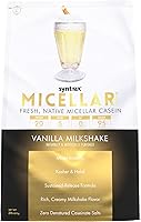 Vista 8 de Syntrax Nutrition, crema micelar fresca, caseína micelar nativa, batido de fresa, 2 libras.