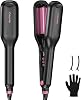 CrazyMar Hair Waver Crimper - Hair Curler with 15s Rapid Heat,80M Ionic Deep Waver Curling Iron, Smart Timers&Anti-Scald Shell for Effortless Beach Waves on All Hair Types,Dual Voltage,25mm/1 Inch