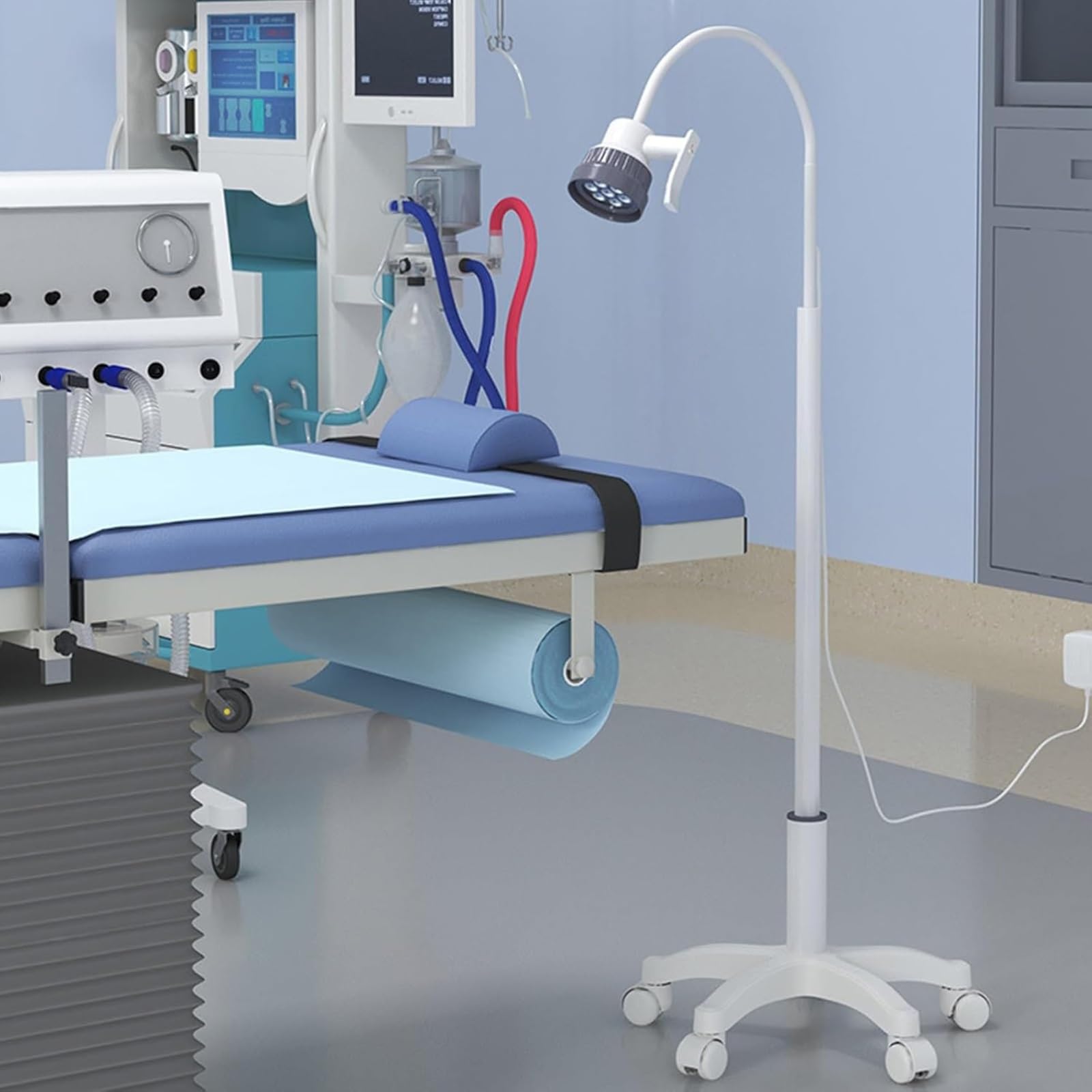 Dekoracyjne akcesoria do mieszkania, lampa LED do badań laboratoryjnych – mobilna lampa medyczna, wzór łabędzia szyja do medycyny dentystycznej i weterynaryjnej