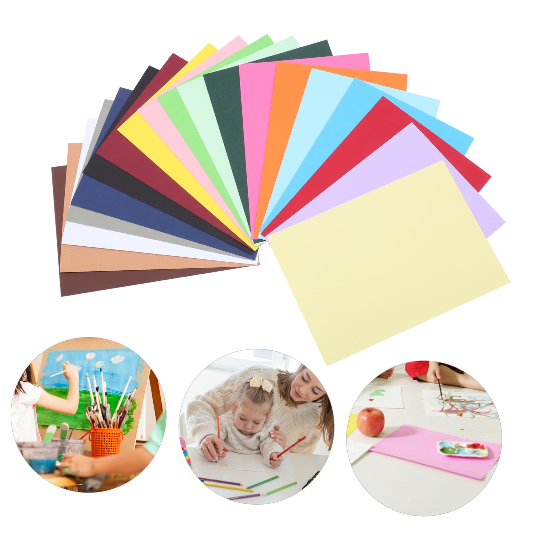 NUOBESTY 100blätter Bastelpapiere aus Hochwertigem Papier Blankopapier für Diy-projekte Origamipapier zum Gestalten für Kreative Bastelbedarf