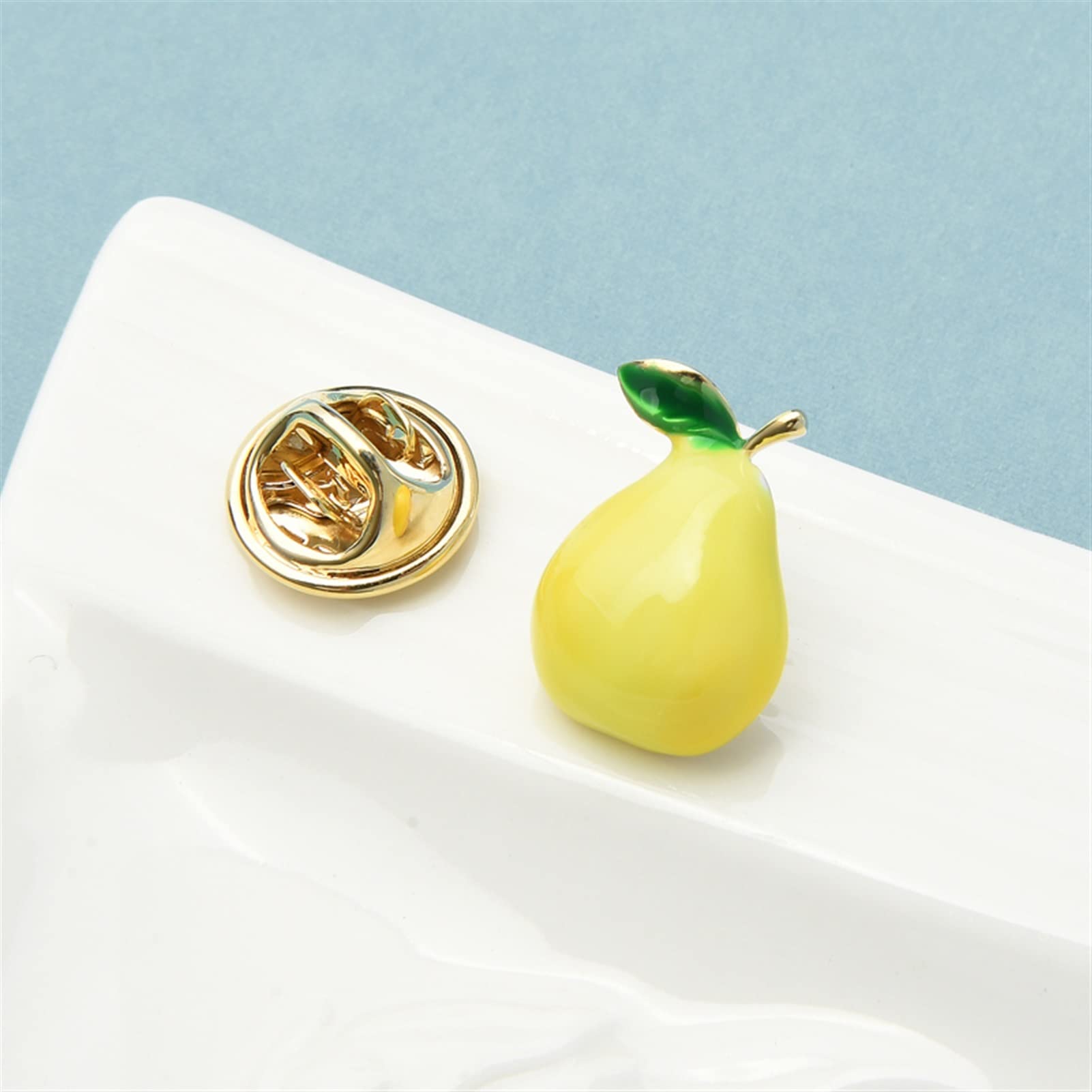 Brosche Pin Anstecknadel Schmuck Geschenke for Frauen Damen Modeaccessoires Emaille Birnenblütenbrosche Damen Obstbrosche Strickjacke Jacke Mantel Brosche Broschen & Anstecknadeln Abzeichen