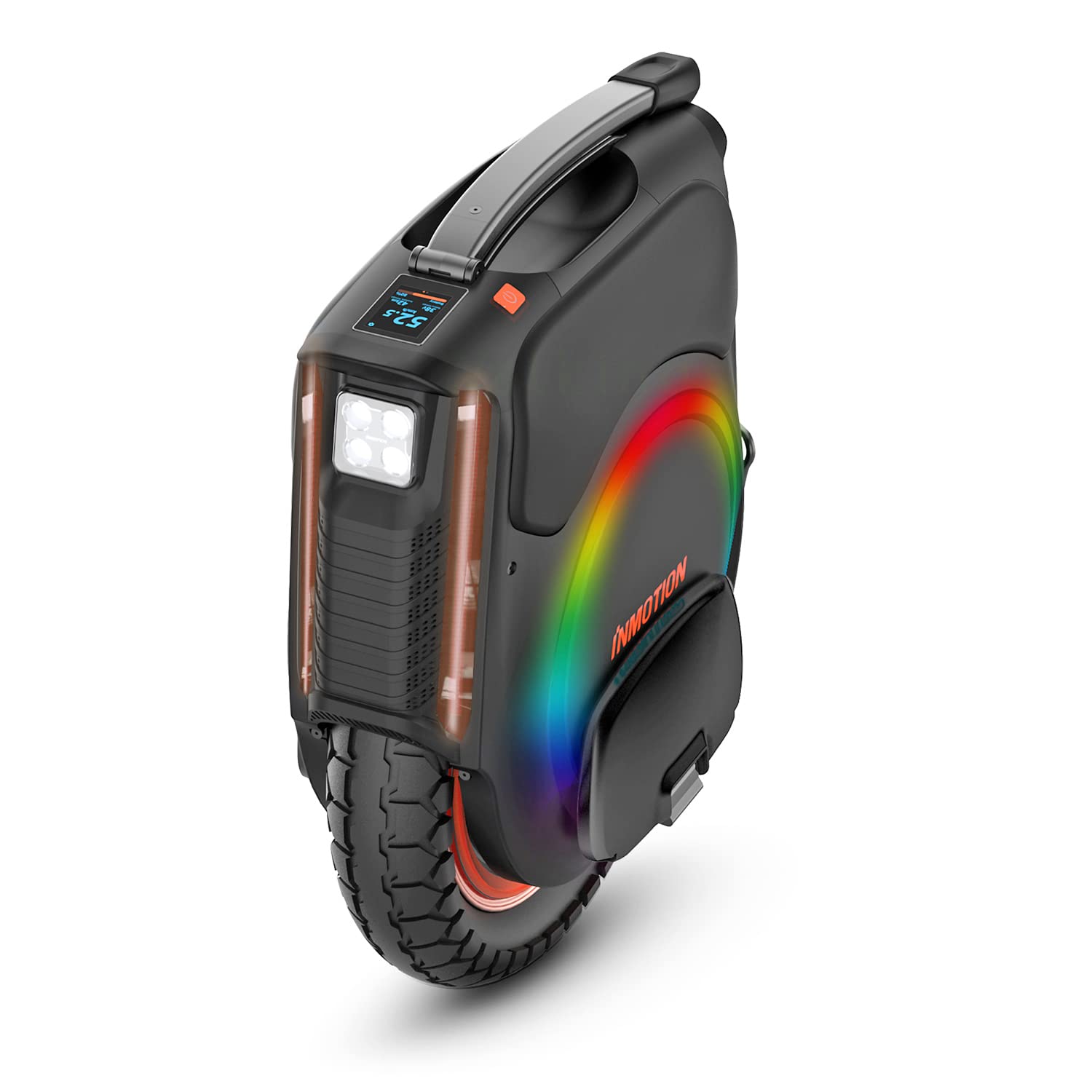 INMOTION Giroscopio Elettrico V12 HT, Adulto, Nero, Motore da 2800 W, Portata Fino a 150 km, Velocità limitata 25 km/h, Pneumatico gonfiabile da 16", Touch Screen, Altoparlanti