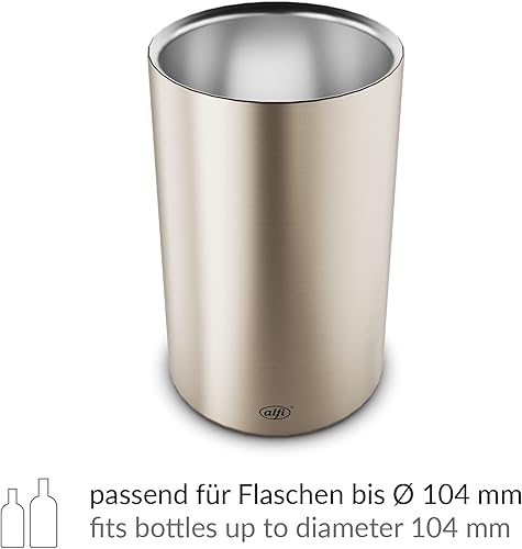 Miniatura 4 de alfi VINO, acero inoxidable pol., enfriador de botellas de acero inoxidable, para botellas de 0,70-1 l, mantener frío sin condensación agua ni
