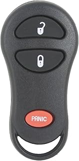Keyless2Go New Keyless Entry 3 Button Remote Car Key Fob Replacement for Select Chrysler Town & Country, Voyager, Dodge Durango, Caravan, Dakota, RAM Pickup, Plymouth Voyager Vehicles That Use FCC GQ43VT17T