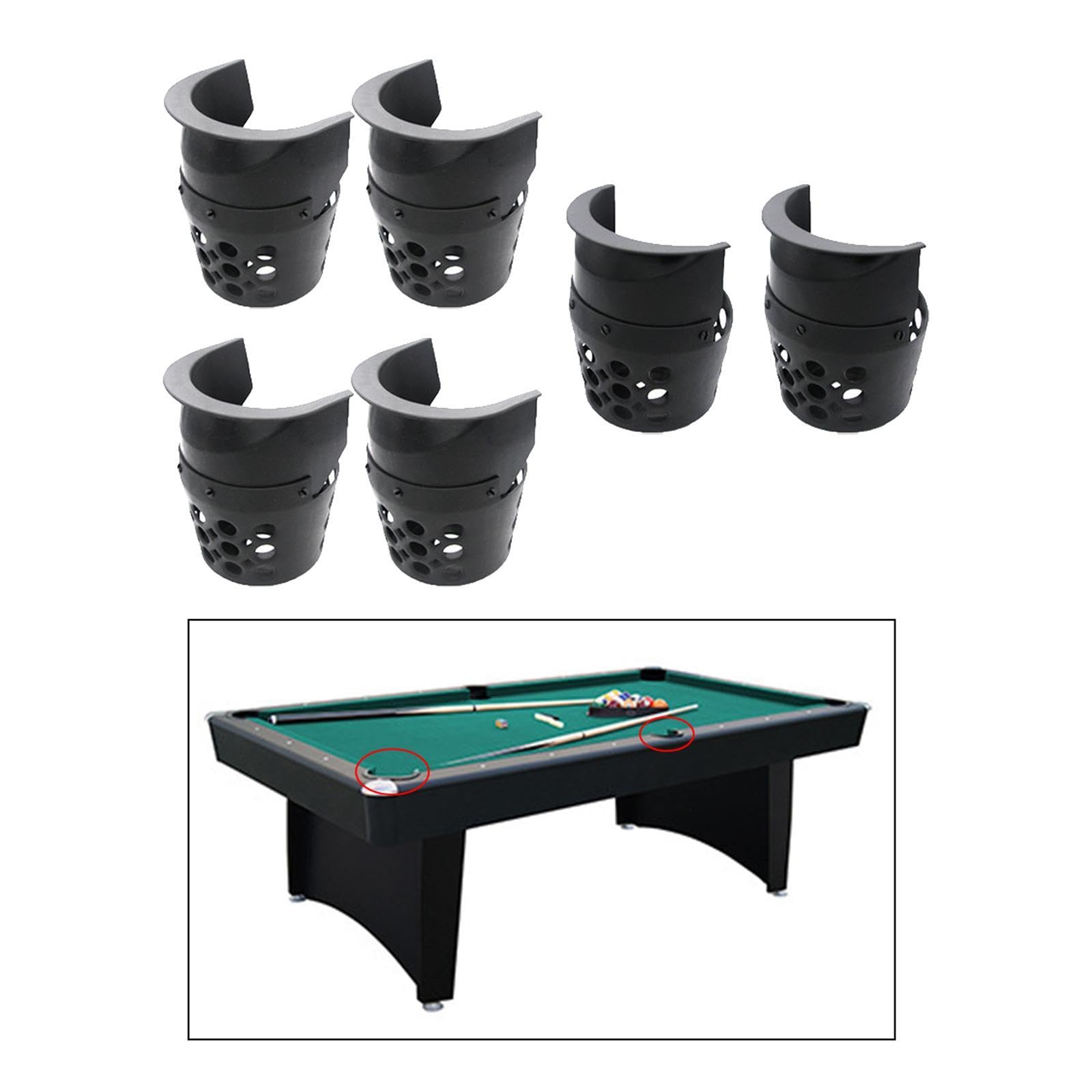 LOVIVER 6 Pezzi Biliardo Tavolo da Biliardo Tasca di Ricambio Accessori per Tavolo da Biliardo Borsa di Caduta Comodo e Resistente Contenitore per Palle da