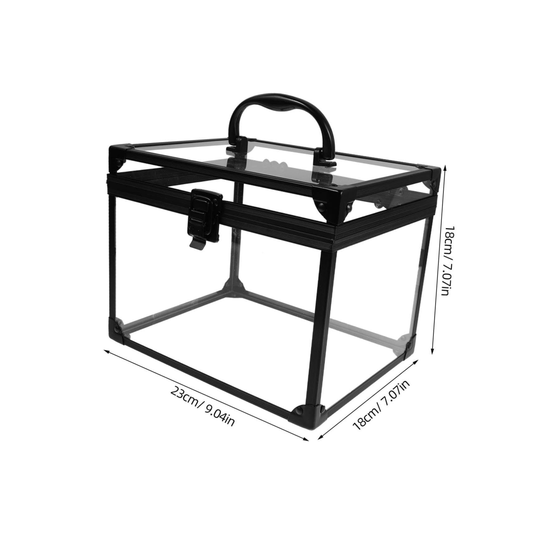 FRCOLOR Elegante Custodia Da Viaggio Per Il Trucco Organizer Per Gioielli Beauty Case Con Lucchetto E Chiavi