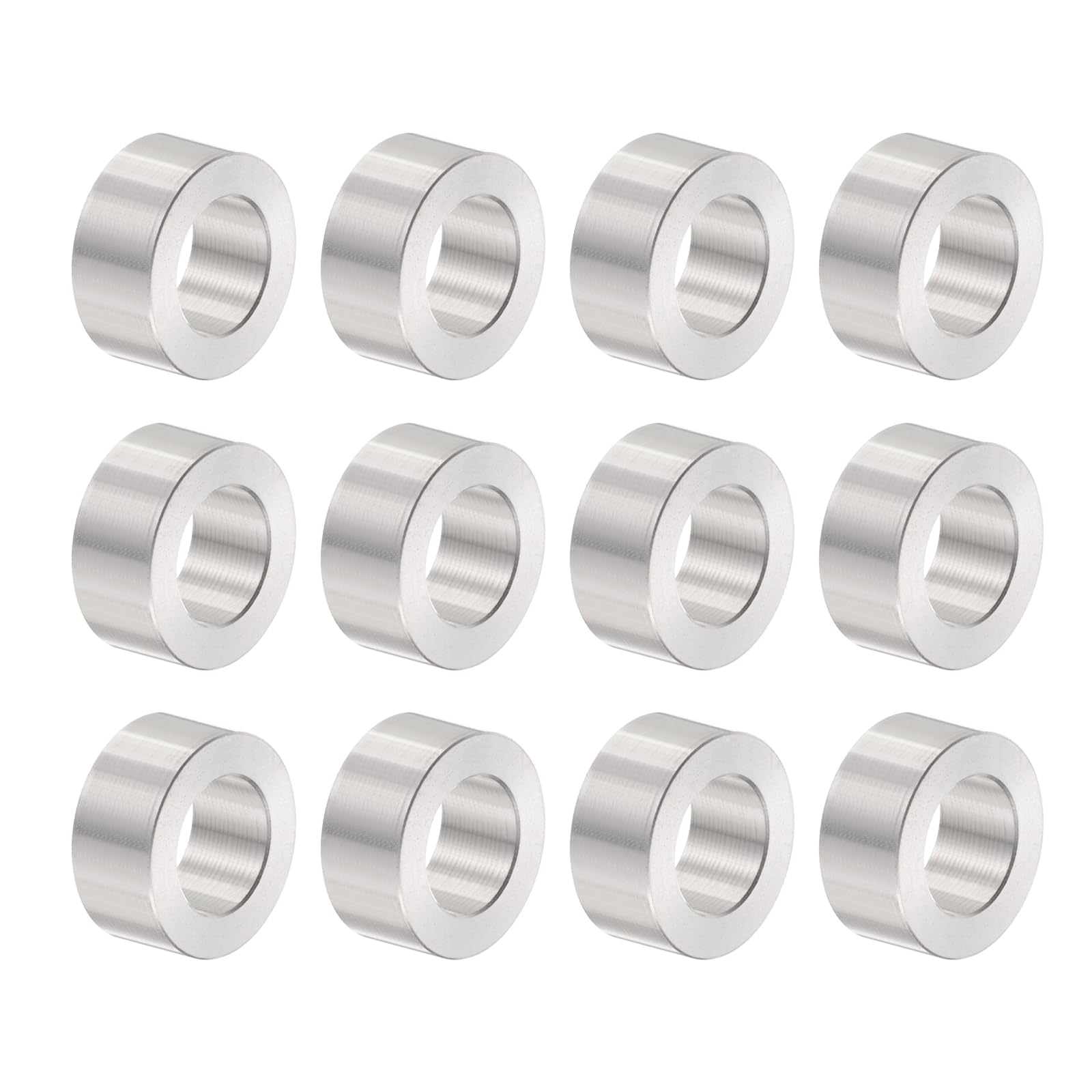 Entretoise ronde aluminium M12 pour corriger le jeu de fixation et aligner vos vis