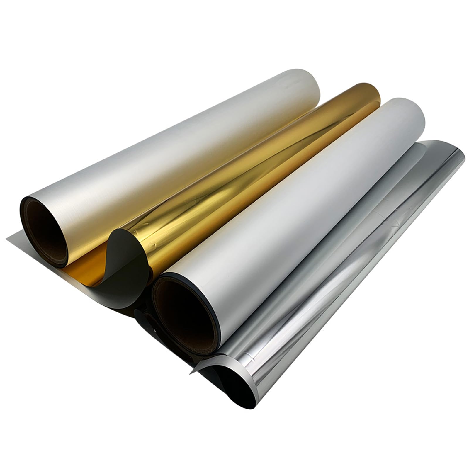 H-E DTF Pellicola di trasferimento DTF 33 cm x 20 m lamina d'oro DTF pellicola di trasferimento DTF oro argento, pellicola di trasferimento DTF (oro)