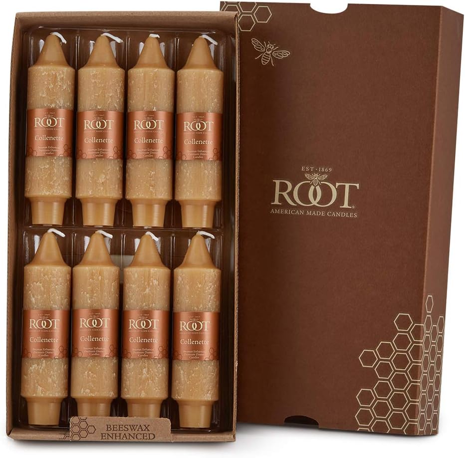 Root Candles Unscented Timberline 5Inch Dinner Candles, 8