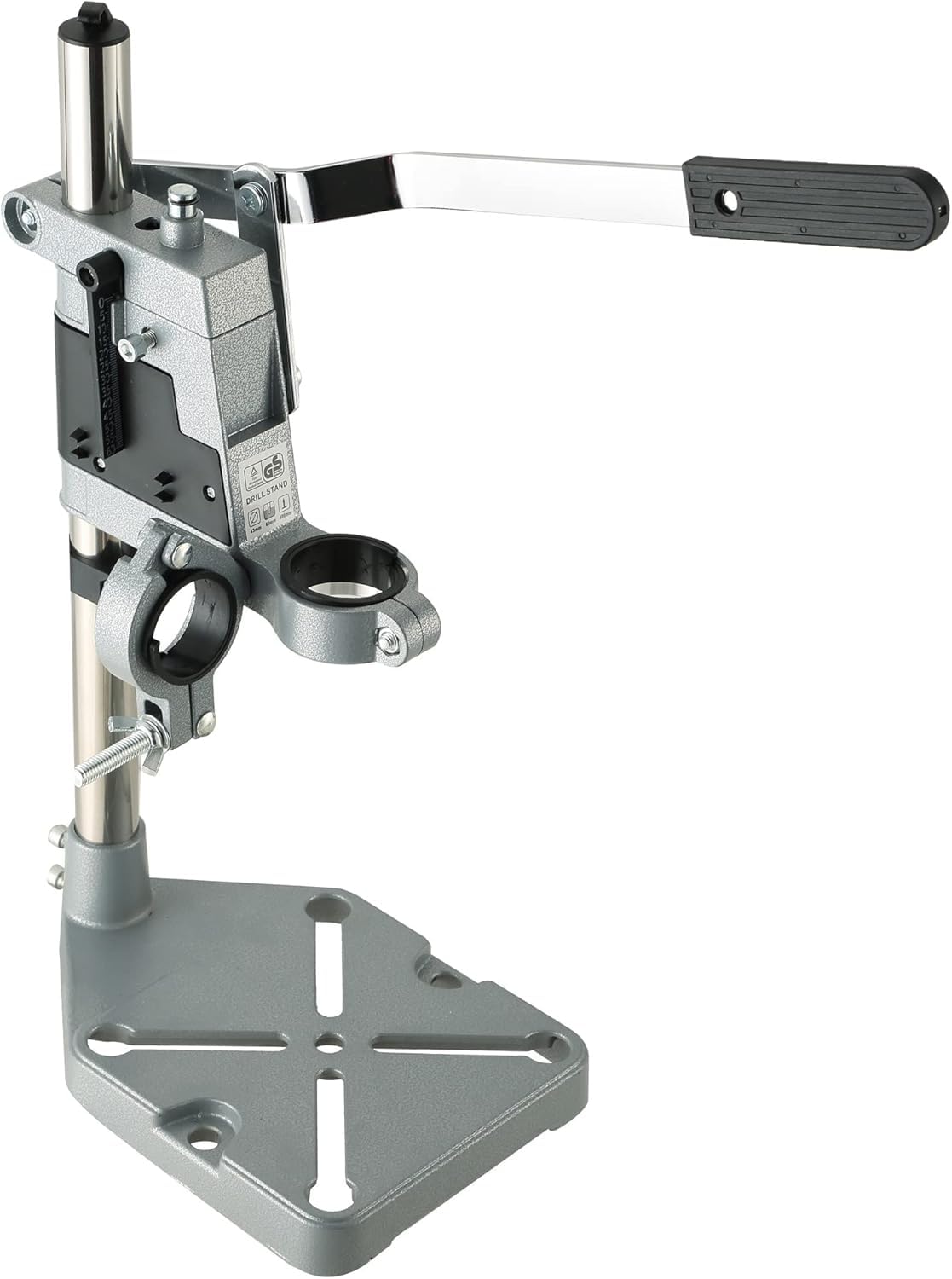 ATPEAM Drill Press Adapter for Hand Drill - Double Hole Universal Bench Clamp Stand with Aluminum Base for Workshop and Repair