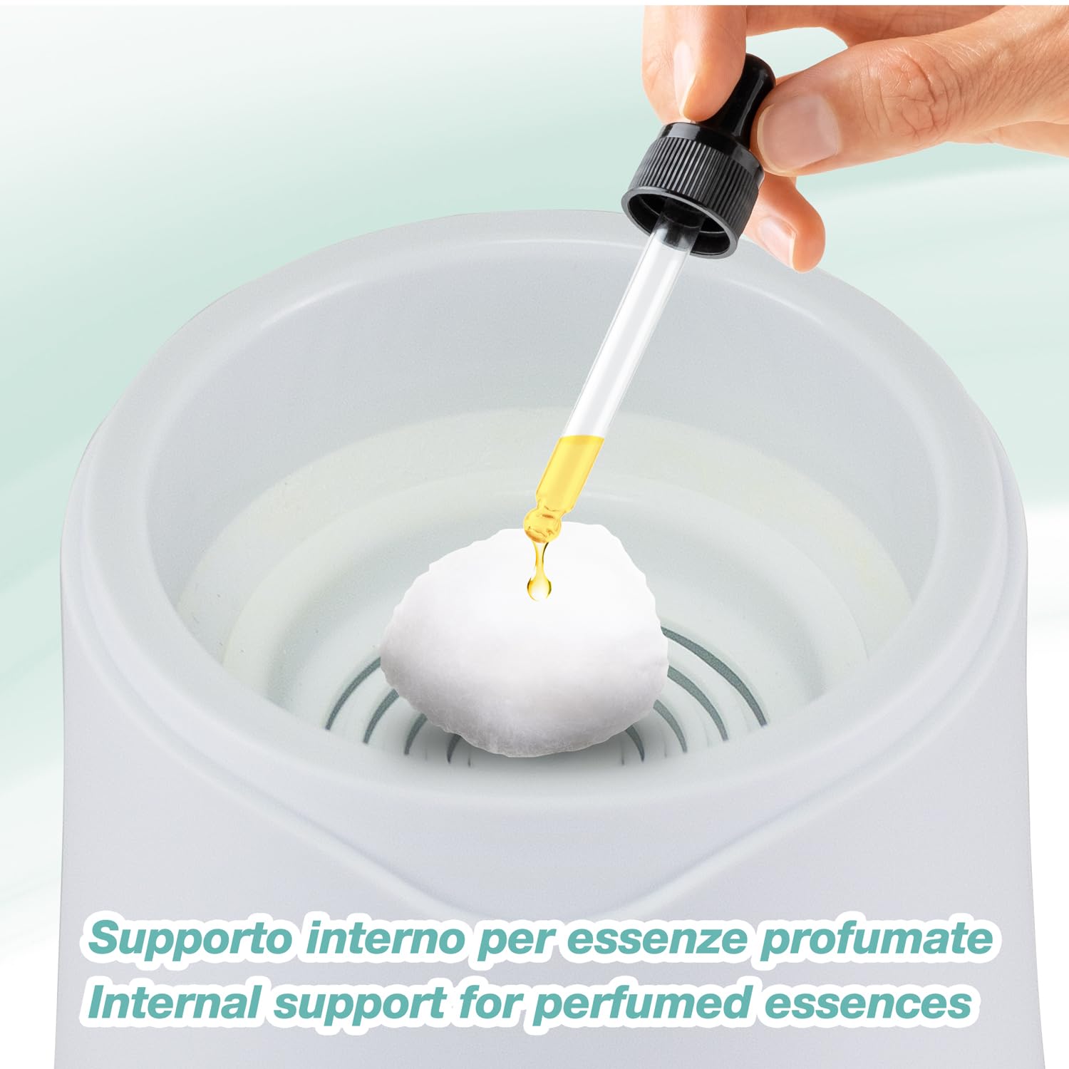 BEPER P302VIS010 Sauna Facciale a Vapore Hidra, Pulizia Viso Profonda e Idratazione, Vaporizzatore viso con Serbatoio 60ml, Supporto per Essenze, con Misurino Incluso