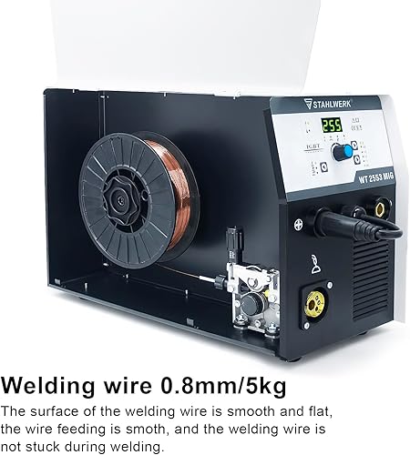 Miniatura 5 de Soldador Mig 255A 3 en 1 MIGTIGMMA 110V220V Máquina de soldadura de gas de doble voltajesin gas..