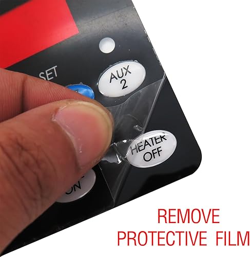 Miniatura 2 de 42001-0055 Membrana de 8 botones 77707-0004 Calentador de piscina compatible con Sta-Rite MAX-E-Therm SR200NA, SR200LP, SR200HD, 460767, 460768,