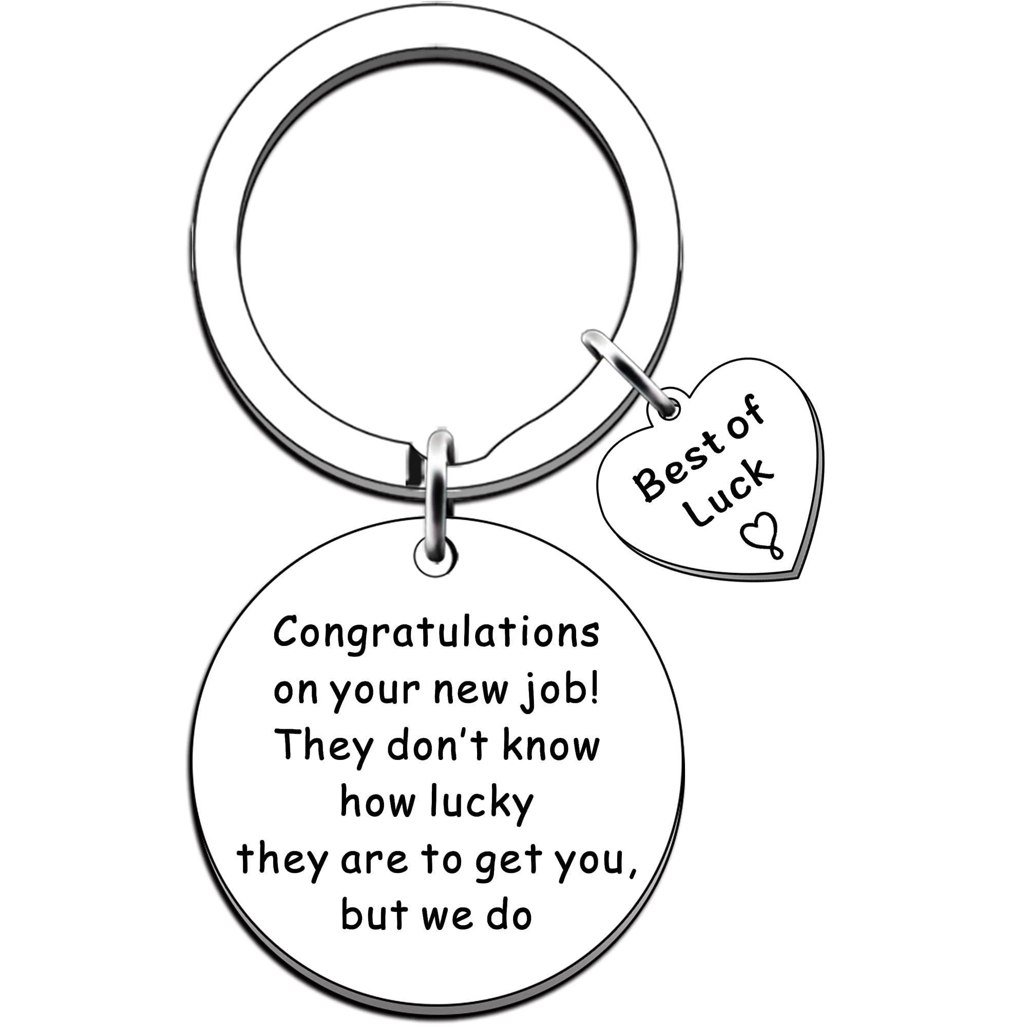WTOPP Portachiavi con scritta Good Luck in your New Job - Collaboratore di lavoro, idea regalo per addio ai colleghi