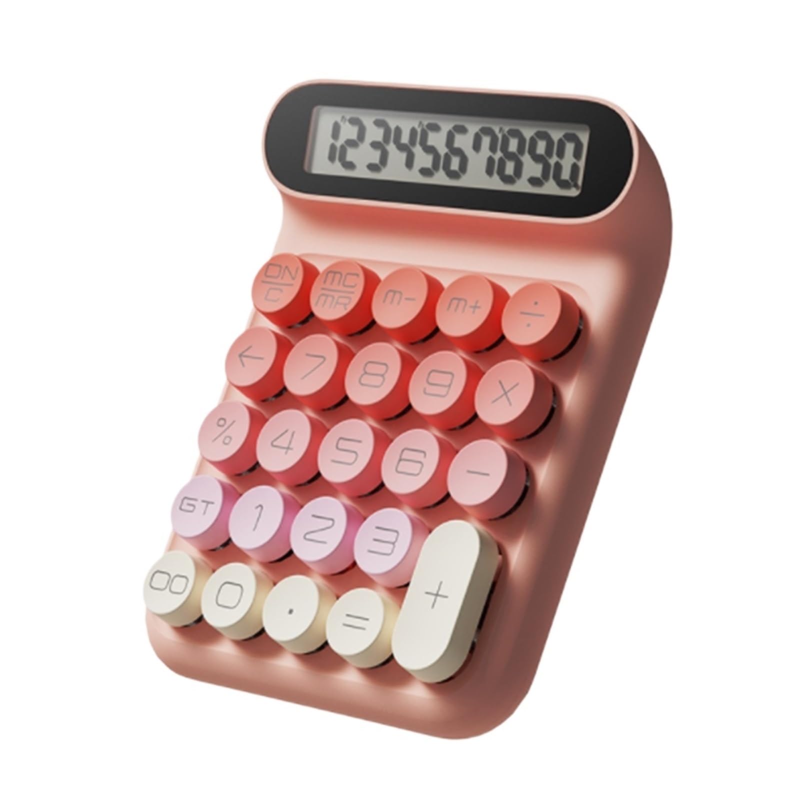 Calcolatrice per Ufficio Calcolatrice da Tavolo con Display A 10 Cifre Adatta for Studenti di Finanza E Ufficio Scuola(Pink)