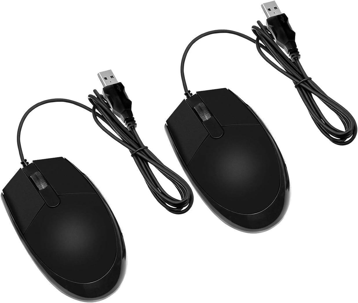 Lote De 36 Ratones Con Cable USB - Diseño Ergonómico, Plug & Play - Ideal Para Aulas, Oficinas O Uso Doméstico Múltiple