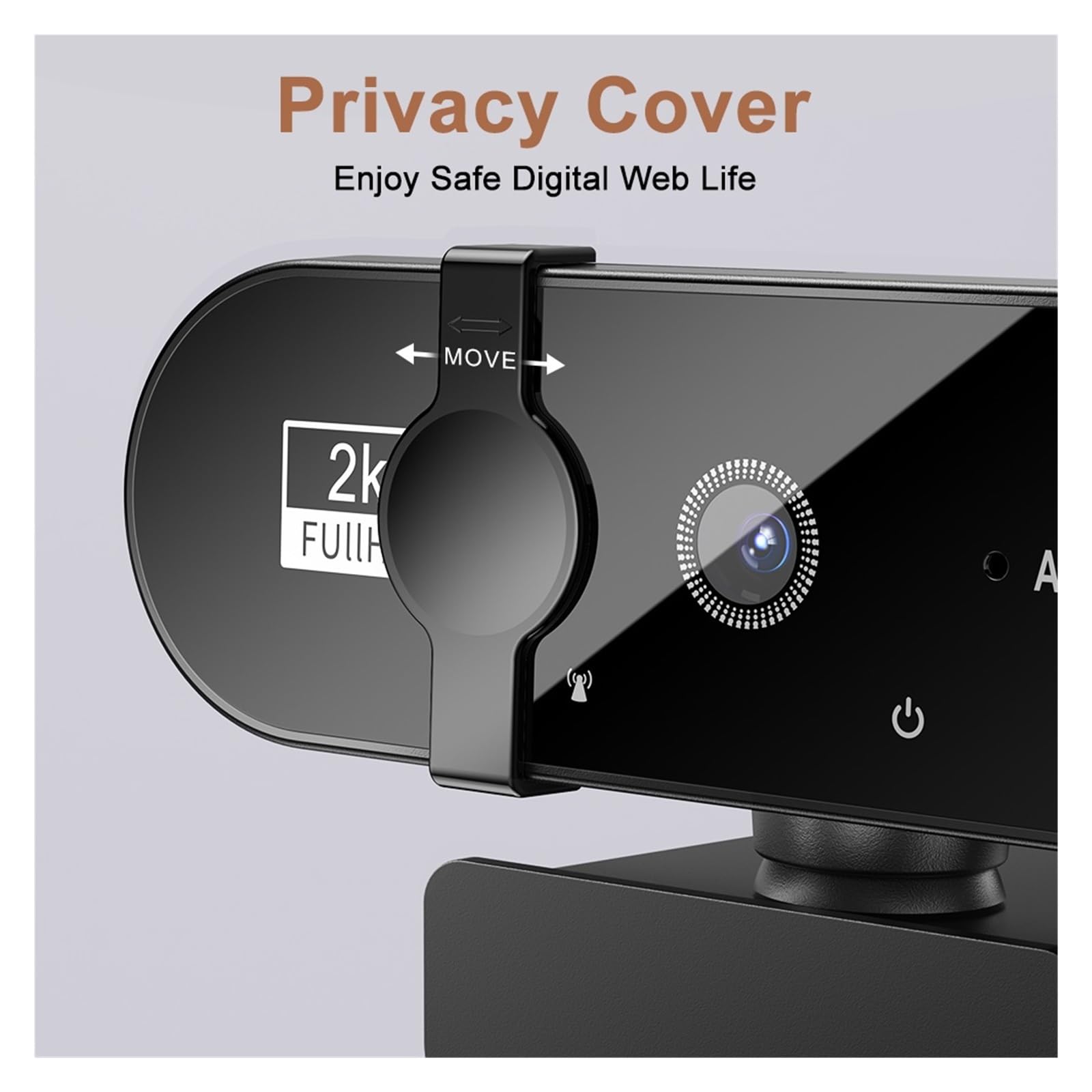 Cámara Web, Webcam 4K 1080P Mini cámara 2K Full HD Webcam con micrófono 15-30fps USB Web CAM for PC Laptop Video Shooting Camera(4K)