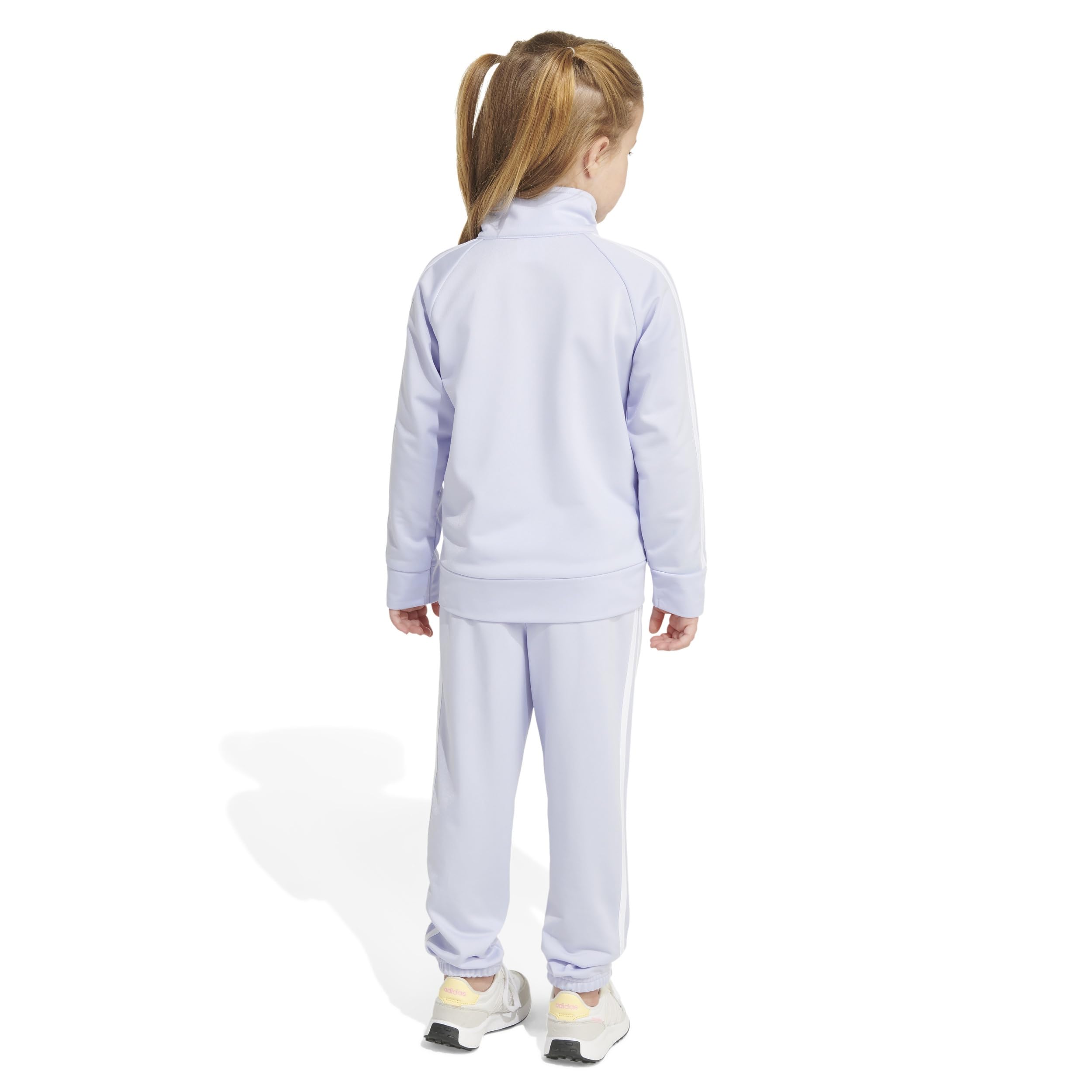 adidas Zip Front Classic Tricot Jacket And Joggers Set Set di binari in tricot Bambine e ragazze (Pacco da 2)