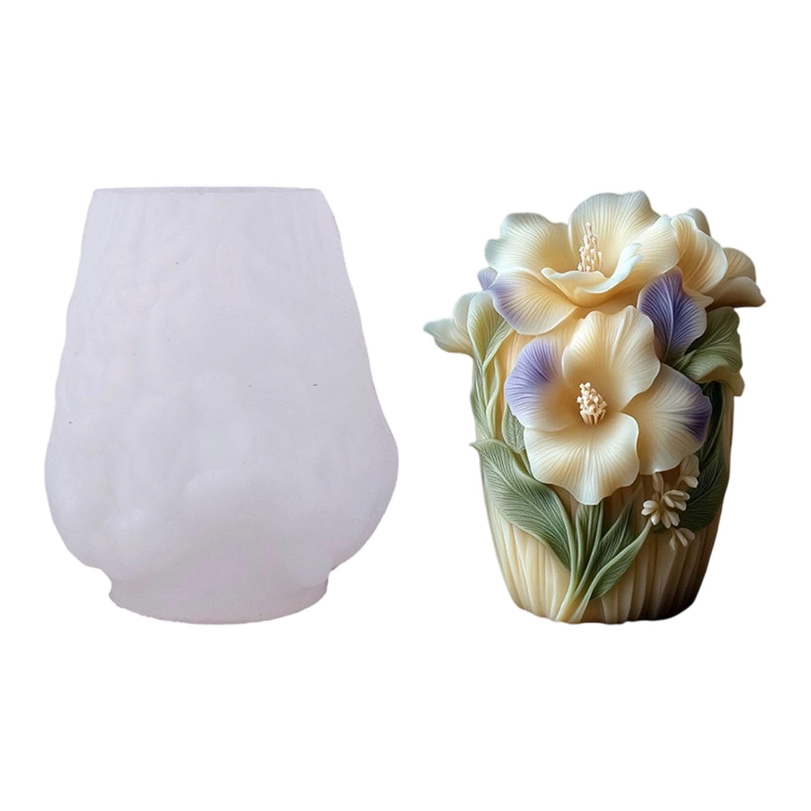 Tsophreniq Artistic Flower Making Mold Silicone for Soaps Creative Gift Multipurpose Use Flower Shaped Making Mold