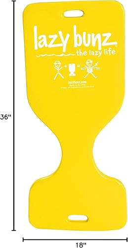 Miniatura 8 de TRC Recreation 8602125 Lazy Bunz 35 pulgadas de largo adulto y niño confiable cómodo silla de montar espuma resistente al agua flotante asiento y