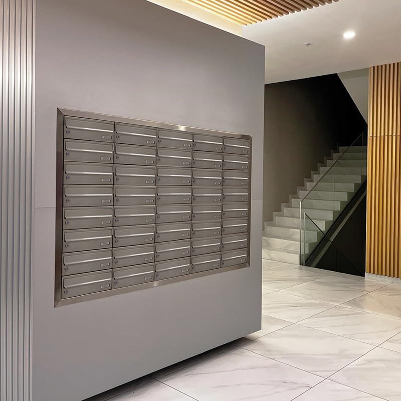 Arregui Slim H2506 Buzón de Pared para Edificios | Buzón de Comunidad Horizontal para Interior | Modulable y Agrupable | 12x34,5x25 cm | Antracita