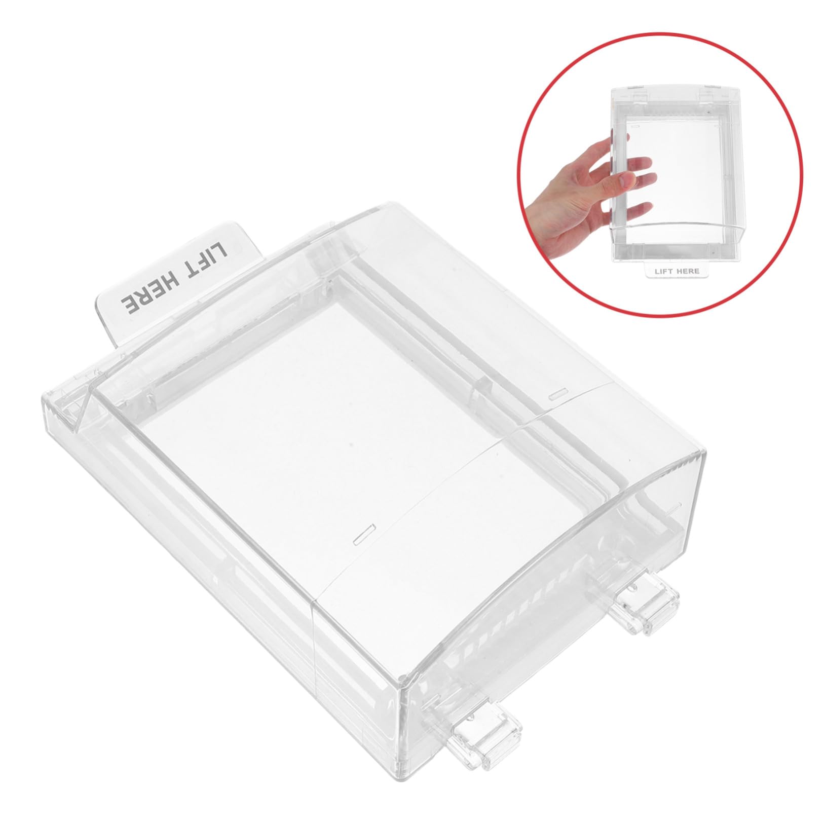 Protector de para Botón de Alarma Manual Funda Resistente para Interruptor de Reinicio de Protección para Puntos de contra Fuego Uso Interior y Exterior Escuelas y Oficinas