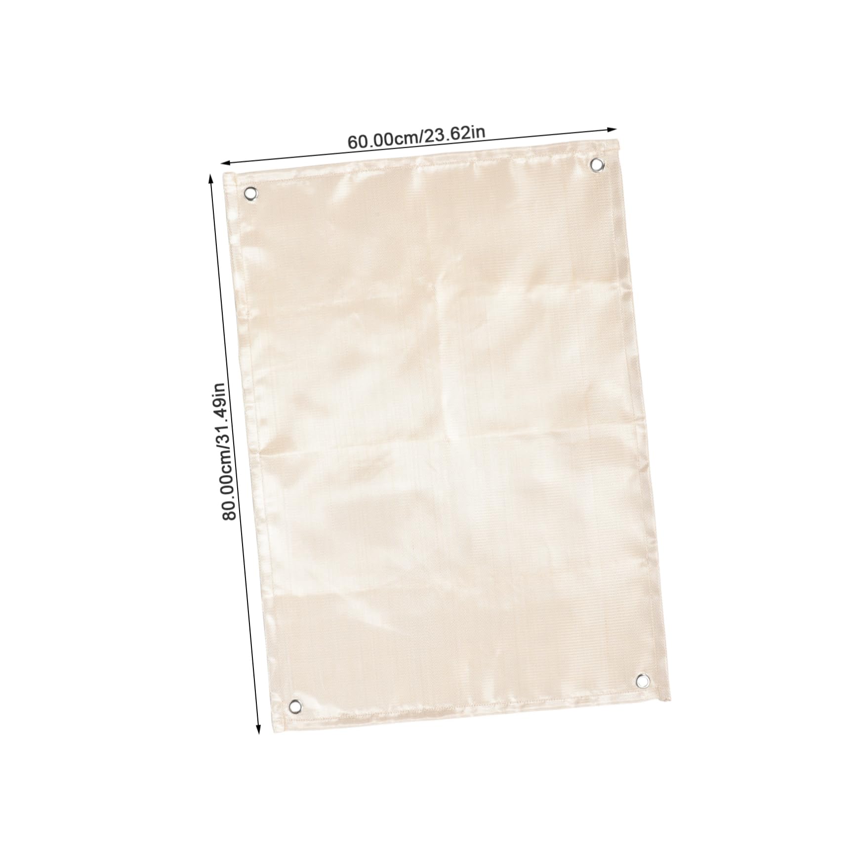 Mikikit Pad Protector Camp Picnic Blanket Outdoor Fireproof Mat Insulated Outside Thermal Foldable Insulation Garden Cushion Glass Fiber Khaki