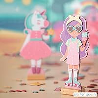 Vista 2 de Stephen Joseph, Muñeca de vestir magnética Dino y León