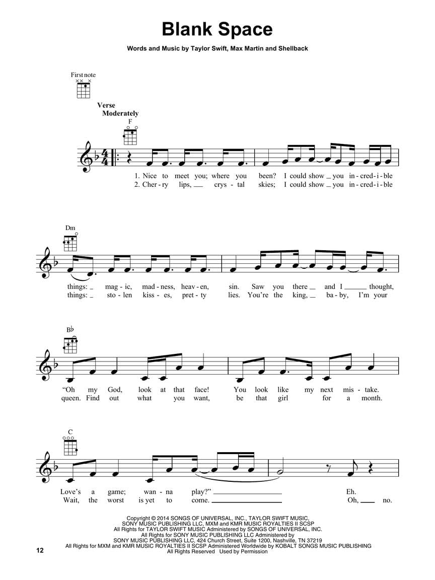 Taylor Swift - Ukulele Collection: 27 Hits to Strum & Sing